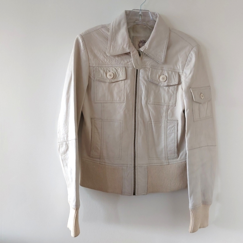 Zara leather jacket